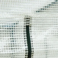 Outsunny Gewächshaus Treibhaus Tomatenhaus mit 2 Fenstern Frühbeet 200x73x168cm Weiß(m-8)