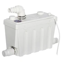 HOMCOM Hebeanlage Abwasserpumpe Fäkalienpumpe Haushaltspumpe für WC Dusche, 500W, 40 x 18,5 x 28 cm(m-6)