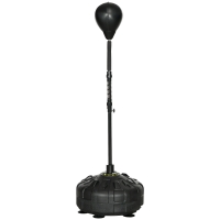 SPORTNOW Punchingball, Boxständer, höhenverstellbar 145-180 cm, befüllbare Basis, Schwarz