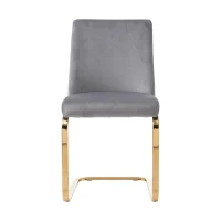 Set di 2 Sedie Imbottite in tessuto effetto velluto con Design a Diamante sul Retro, Beige(m-8)