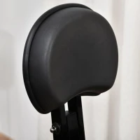 HOMCOM Heimtrainer F-Bike Fahrradtrainer Schwungrad Trimmrad mit 8 stufig einstellbarem Magnetwiderstand Rädern Stahl ABS Schwarz 97-107 x 53 x 22 cm(m-8)