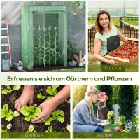 Outsunny kas met roldeur groen 100 x 50 x 149 cm(m-6)