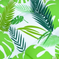 Outsunny 2er-Set Sitzkissen Stuhlkissen Sitzauflage Gartenstuhlkissen leicht zu reinigen Grün gestreift 50L x 45B x 8T cm(m-9)