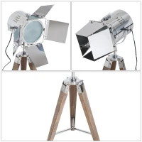 HOMCOM tafellamp statief lamp staande lamp tafellamp E14 statief retro lamp(m-6)