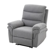 HOMCOM Recliner z funkcją rozkładania Krzesło TV Recliner Linen-Touch(m-10)