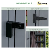 Outsunny Szafka na urządzenia z drzwiami(m-7)