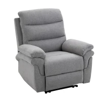 HOMCOM Recliner z funkcją rozkładania Krzesło TV Recliner Linen-Touch(m-1)