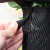 Outsunny Schommelstoel Zwart 150cm x 62cm x 88cm(m-9)