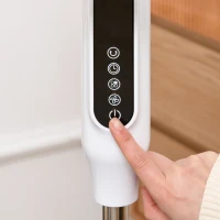 HOMCOM 138 cm Standventilator 5h Timer Ventilator mit Fernbedienung höhenverstellbarer Lüfter 3 Geschwindigkeitsstufen Verstellbarer 85° Neigungswinkel Stahl(m-9)