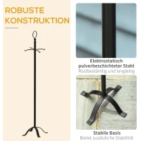 Outsunny 5-delige kachelset haardenset set haardgereedschap binnenhaardaccessoires haardkachelbestek smeedijzeren bestek gereedschap metaal zwart 20 x 20 x 82,5 cm(m-5)