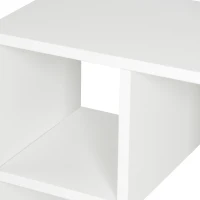 HOMCOM Wandregal, schwebendes Regal, Bücherregal, 60 x 25 x 60 cm, Weiß(m-8)