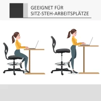 Vinsetto tekenstoel, ergonomische bureaustoel, in hoogte verstelbare bureaustoel(m-5)