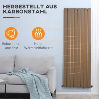 HOMCOM Wandheizung, schnelle Aufwärmung, modernes Design, Karbonstahl, 180 x 60cm(m-5)