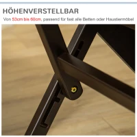 PawHut Haustiertreppe Hundetreppe 4 Stufen tragbare Katzentreppe Einstiegshilfe mit grauem Teppich für Katzen und Hunde einstellbar faltbar 46,5 x 55 x 64 cm(m-5)