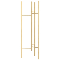 HOMCOM Kapstok, ruimtebesparend, 5 kg belastbaar, 62x52,5x160cm, Natuur