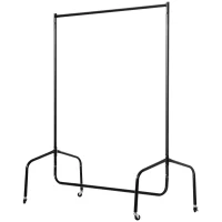 HOMCOM WIESZAK STOJAK NA UBRANIA NA KÓŁKACH (120x60x150 cm)(m-10)