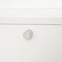 PawHut Katzenschrank für katzentoilette Katzenklo mit 3 Stufen der Treppe Katzenhaus Katzenhöhlen Katzenschrank für Katzenbett mit Türöffnung Weiß 90 x 48 x 59 cm(m-5)