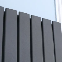 HOMCOM Wandheizung, schnelle Aufwärmung, modernes Design, Karbonstahl, 180 x 60cm(m-8)