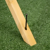 PawHut Vogelhaus, Futterhaus mit Ständer, herausnehmbare Futterschale, 77 cm x 77 cm x 126 cm, Gelb + Grün(m-9)