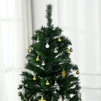 HOMCOM® kunstkerstboom | dennenboom | 200 LED‘s | Ø 112 x 180 cm | groen | Aosom.de(m-4)