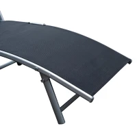 Outsunny Inklapbare ligstoel ligbed voor op het strand ligstoel tuin ligstoel ligbed voor op het strand ligbed voor buiten(m-8)