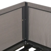 Outsunny Gartengarnitur für 4 Personen Gartenmöbel-Set Gartenset mit Couchtisch Sofa mit Kissen Outdoor Aluminium Grau(m-8)