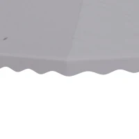 Outsunny Toldo de Substituição para Pérgola com Teto Duplo e 10 Orifícios de Drenagem 2,95x2,95 cm Cinza(m-9)