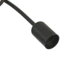 HOMCOM Kronleuchter Hängelampe 5-flammig E27 Sockel Pendelleuchte Industrial Retro Metall mit 5 Armen Stahl Schwarz Ø57 x 37 cm(m-7)