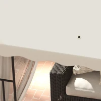 Outsunny 3 x 3 m Gazebo Canopy Replacement Covers, 2 - Tier Gazebo Roof Replacement TOP COVER ONLY, Cream White(m-7)