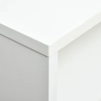 HOMCOM Couchtisch Wohnzimmertisch mit Schublade Regale Beistelltisch Kaffeetisch Teetisch Nachttisch Spanplatte Weiß+Braun 100 x 50 x 42 cm(m-8)