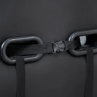 Vinsetto Gaming Stuhl mit Wipp- & Liegefunktion höhenverstellbarer Bürostuhl ergonomischer Drehstuhl mit Kopfstütze Lendenkissen 90-160° Neigungswinkel Schwarz Kunstleder 71 x 58 x 125-131 cm(m-8)