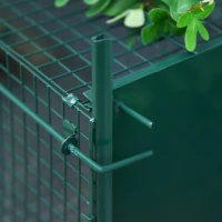 PawHut dierenval marterval vangval voor konijnen kattenval rat 2 ingangen handvat metaal donkergroen 100 L x 25 B x 28 H cm(m-8)