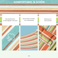 Outsunny hangmat voor 2 personen met kussens tot 150 kg(m-5)