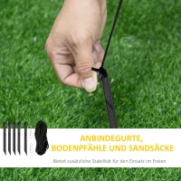 HOMCOM Opblaasbare kerstboom kerstman hond(m-7)