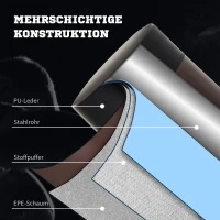 HOMCOM Staande bokszak bokspop bokszak boksdummy in hoogte verstelbaar NIEUW bruin(m-6)