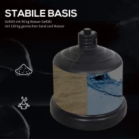 HOMCOM Staande bokszak bokspop bokszak boksdummy in hoogte verstelbaar NIEUW bruin(m-7)