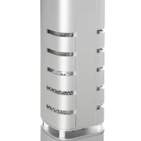 Outsunny Chauffage de terrasse infrarouge électrique chauffage d'appoint sans CO₂ avec poignée de transport indice 12,5 m² IP65 - 1500W dim.  Ø 21L x 75H cm - alliage d'aluminium(m-7)