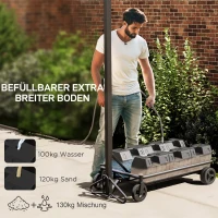 SPORTNOW Regulowany stojak do koszykówki, wysokość kosza 130-310 cm, Czarny(m-7)