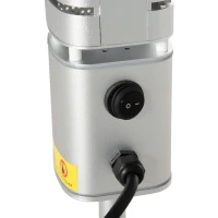 Outsunny Chauffage de terrasse infrarouge électrique chauffage d'appoint sans CO₂ avec poignée de transport indice 12,5 m² IP65 - 1500W dim.  Ø 21L x 75H cm - alliage d'aluminium(m-8)