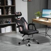 Vinsetto Scaun de Birou Ergonomic inclinabil cu Suport Lombar si Cervical(m-10)