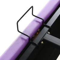 Letto Contenitore Matrimoniale con Sistema Idraulico, Rete a Doghe e Testata Regolabile in Altezza, in Legno, 140x203x125-131 cm, Viola(m-10)