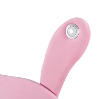 Letto con Contenitore in Tessuto Effetto Velluto, Testata Imbottita Regolabile e Illuminazione LED, 140x203.5x145-151.5 cm, Rosa(m-9)