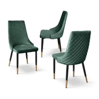 PAZZO DESIGN Sedia Cinzia set da 4 sedie verde(m-2)