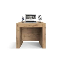 PAZZO DESIGN Tavolo Consolle Allungabile con porta prolunghe, Rovere Rustico, Made in Italy, da 45 a 300 cm(m-4)
