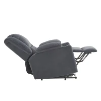 Fauteuil de Relaxation Électrique releveur, Massage Chauffant, 2 Porte-gobelets et Télécommande, Gris(m-8)