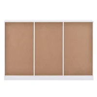 Buffet Moderne Multifonction avec Éclairage RGB, 2 Portes et 4 Tiroirs - Meuble TV Scandinave, Blanc(m-10)