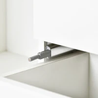 Buffet Moderne Multifonction avec Éclairage RGB, 2 Portes et 4 Tiroirs - Meuble TV Scandinave, Blanc(m-8)