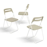 PAZZO DESIGN Sedia pieghevole Peter Tortora set da 6 sedie struttura in metallo(m-2)