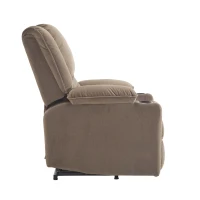 Fauteuil de Relaxation Électrique Massant et Chauffant releveur, 2 Porte-gobelets et Télécommande, Marron(m-10)