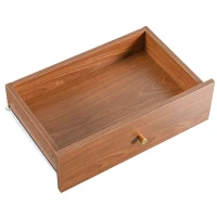 Meuble TV scandinave élégant avec portes coulissantes en rotin, tiroirs et 4 étagères, Couleur noyer(m-6)